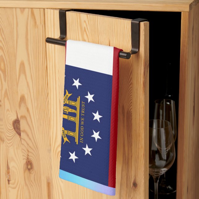 Georgia State Flag Tea Towel (Thirds Fold)