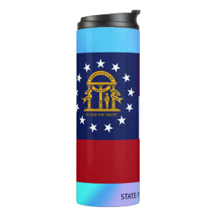 Georgia State Flag Thermal Tumbler