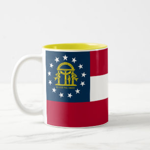 Georgia State Flag Two-Tone Coffee Mug