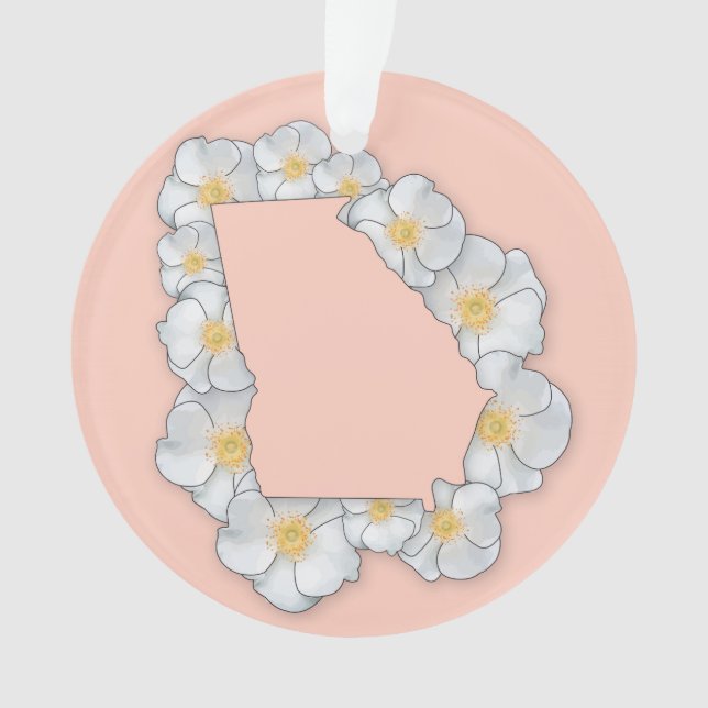 Georgia State Flower Ornament (Front)