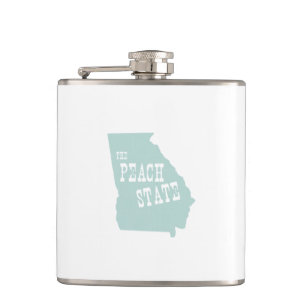 Georgia State Motto Slogan Hip Flask