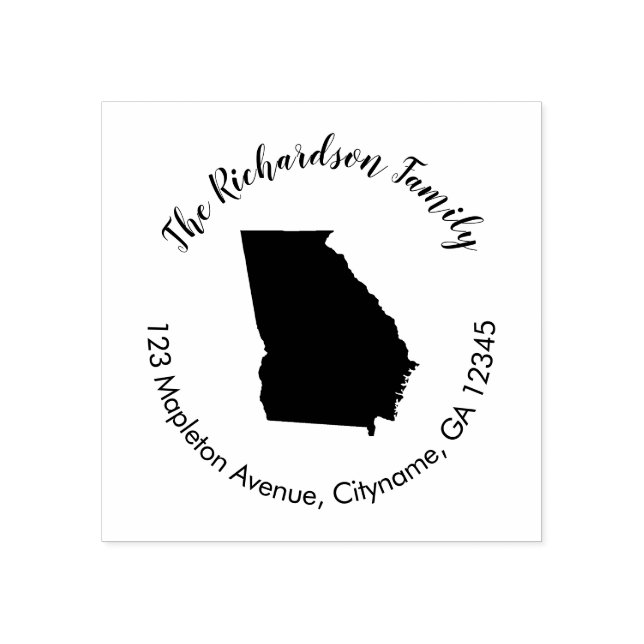 Georgia state return address rubber stamp (Imprint)