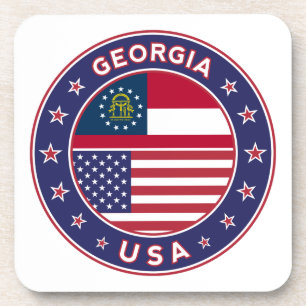 Georgia t-shirt, Georgia sticker, Coaster