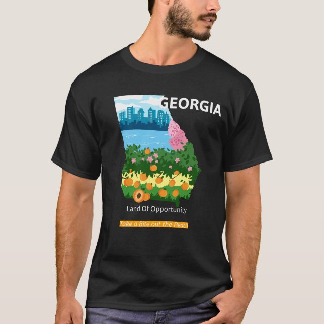 Georgia Take A Bite Out The Peach T-Shirt (Front)