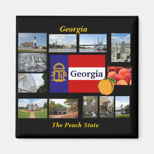 Georgia The Peach State Magnet