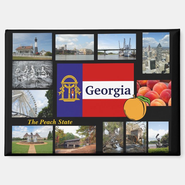 Georgia The Peach State magnet (Front)