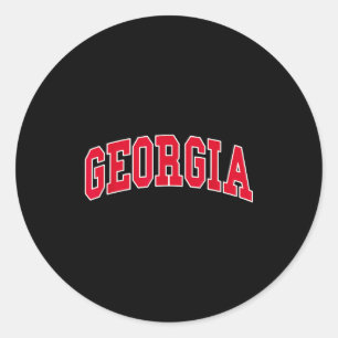 Georgia - Throwback Design - Clic  Classic Round Sticker