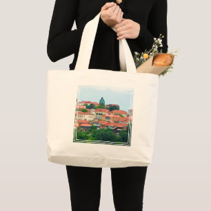 Georgia Town Landscape Large Tote Bag