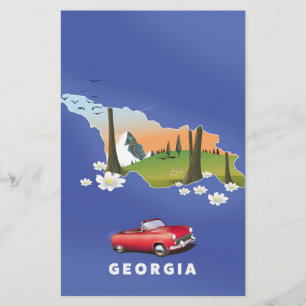 Georgia travel poster