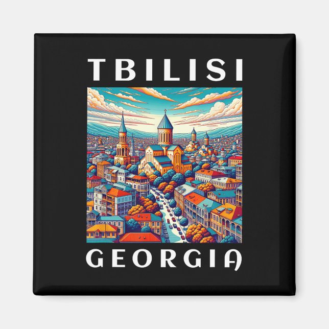 Georgia Trip And Tbilisi  Magnet (Front)