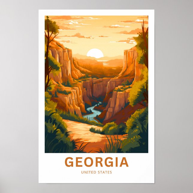 Georgia United States Travel Print (Front)