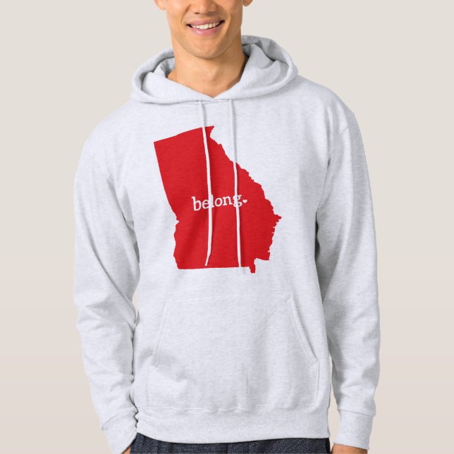 Georgia US State Map Belong Hoodie (Front)