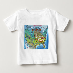 Georgia USA Map Baby T-Shirt