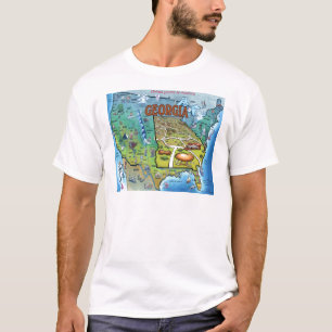 Georgia USA Map T-Shirt