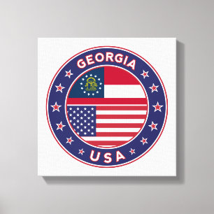 Georgia, USA States,Georgia Canvas poster Print