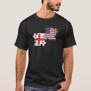 Georgia USA Vintage Flag Georgian American T-Shirt