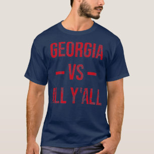 Georgia Vs All YAll Vintage Weathered Southerner T-Shirt