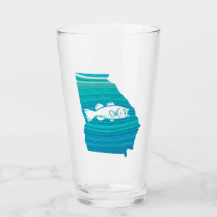 Georgia Wave Fishing Glass