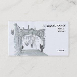 Georgian Arch Drawing Business Card