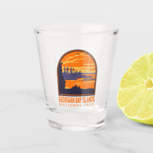 Georgian Bay Islands National Park Canada Vintage Shot Glass