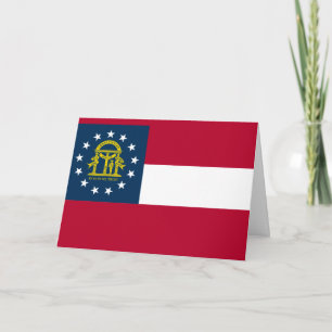 Georgian Flag, Flag of Georgia Card