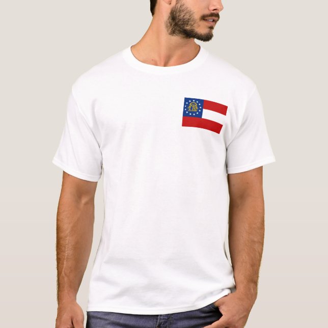 Georgian Flag + Map T-Shirt (Front)