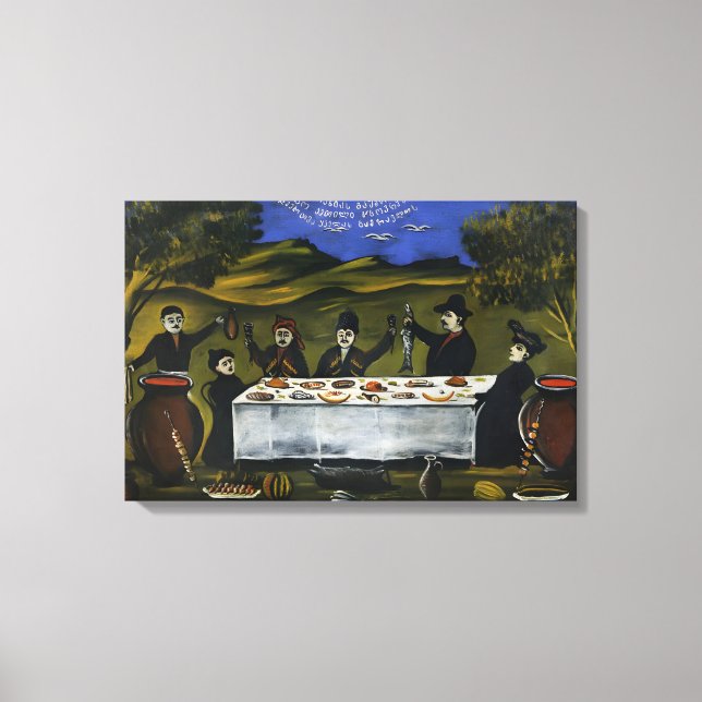 Georgian painter Niko Pirosmani Canvas Print (Front)
