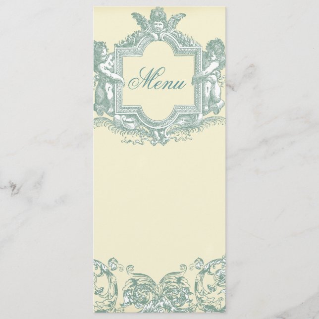 Georgiana (Cream) Wedding Menu (Front)