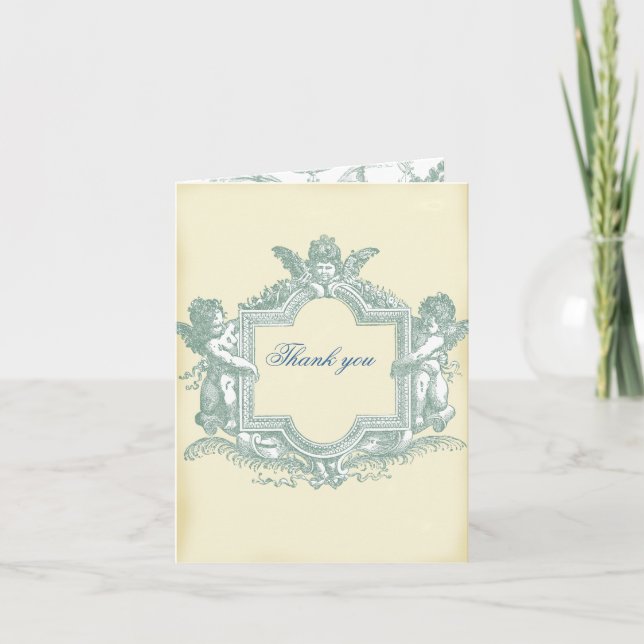 Georgiana (Cream) Wedding Thank you Card (Front)