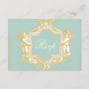 Georgiana (Marie Antoinette Blue) RSVP Card