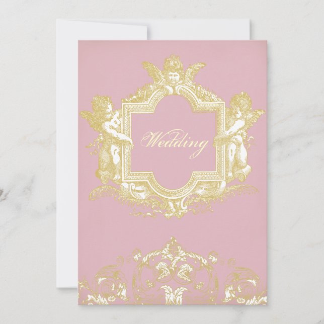 Georgiana (Peony pink) Invitation (Front)