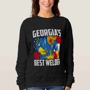 Georgia's Best Welder Ironworker Ironsmith Welding Sweatshirt