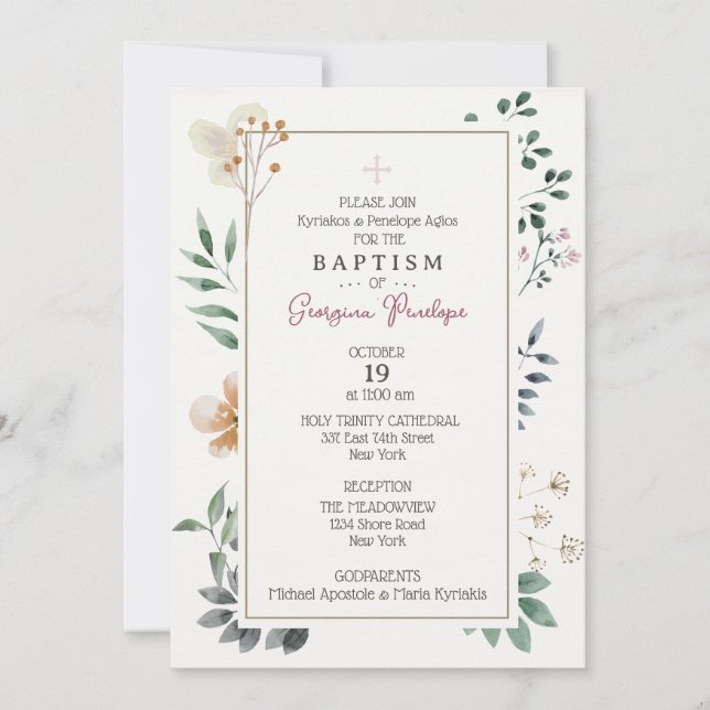 Georgina Framed Invitation (Front)