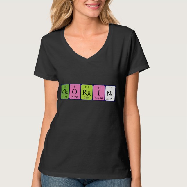 Georgine periodic table name shirt (Front)