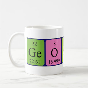 Georgios periodic table name mug