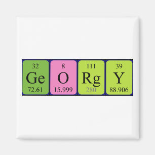 Georgy periodic table name magnet