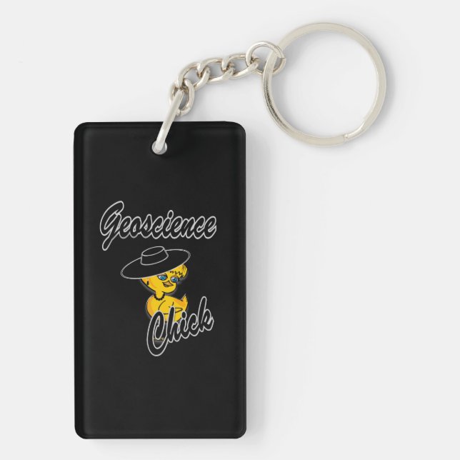 Geoscience Chick #4 Key Ring (Back)