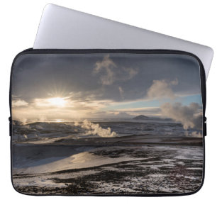 Geothermal Winter Landscape Laptop Sleeve