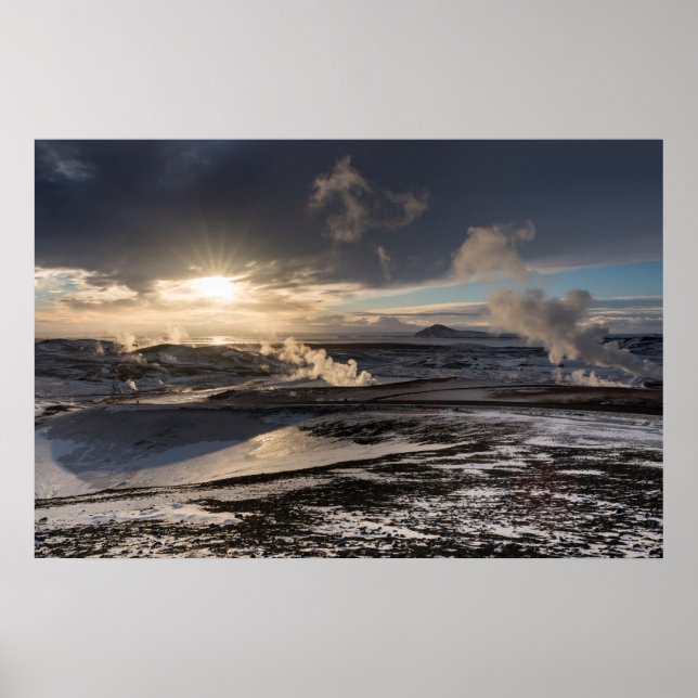 Geothermal Winter Landscape Poster (Front)