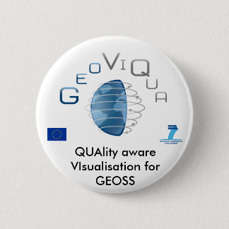 GeoViQua project 6 Cm Round Badge