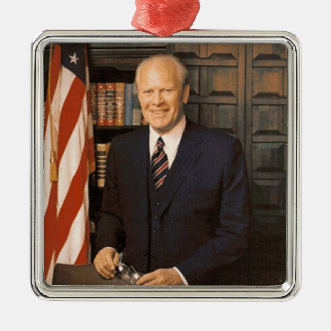 Gerald Ford Metal Tree Decoration (Front)