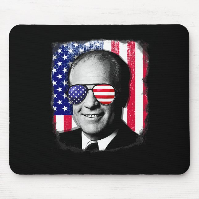 Gerald Ford Us Flag 4th Of July  Mouse Pad (Front)