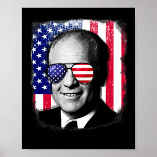 Gerald Ford Us Flag 4th Of July  Poster