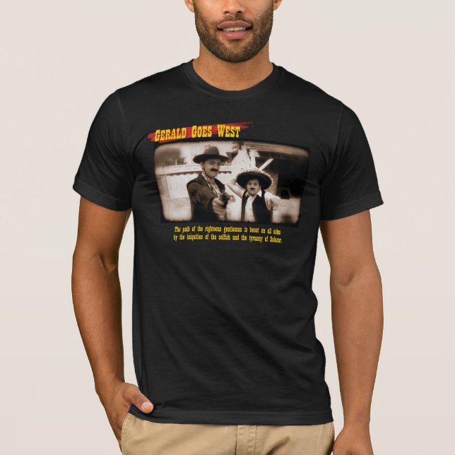 Gerald Goes West - Pulp Fiction T-Shirt (Front)