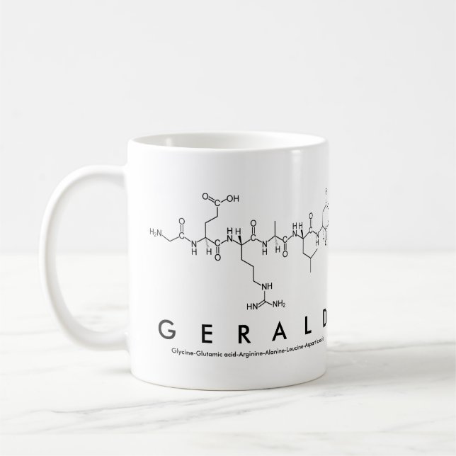 Gerald peptide name mug (Left)