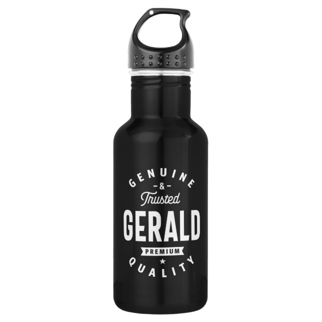 Gerald Personalised Name Birthday 532 Ml Water Bottle (Front)