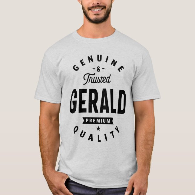 Gerald Personalised Name Birthday Gift T-Shirt (Front)