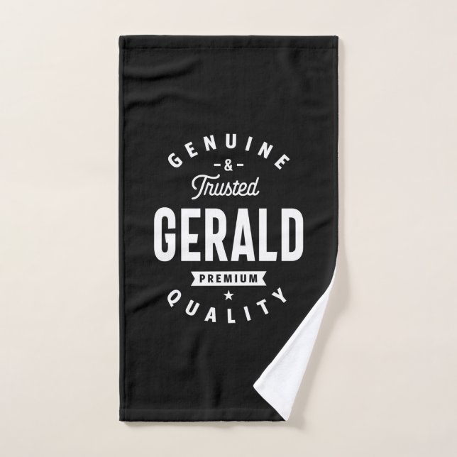 Gerald Personalised Name Birthday Hand Towel (Hand Towel)