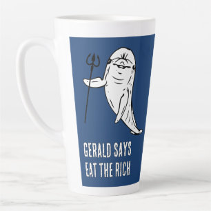 Gerald says Eat the Rich Latte Mug