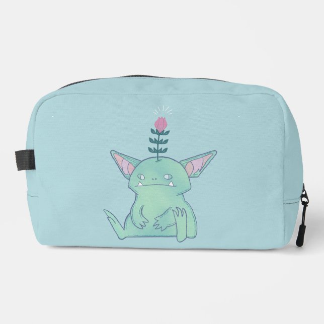 Gerald the Goblin | Cute Grumpy Fantasy Creature  Dopp Kit (Front)